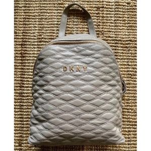 DKNY quilted backpack Clay Color brand new